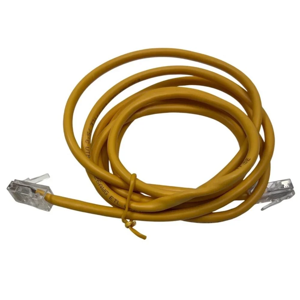Yellow Ethernet Cable Cat5 RJ45 Network Wire 6FT For Computers & Routers A3